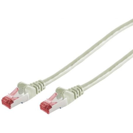 Cable de red RJ45 0.25m Cat 6a S/FTP PIMF y LSZH 500MHz Gris