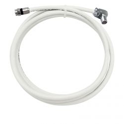 Coaxial extension F male - PROEasyF IEC female White 3m Televes