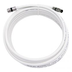 Coaxial extension F male - IEC male White 5m Televes