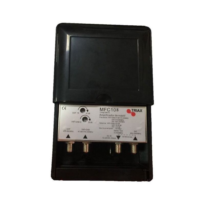  Amplificador de Mástil (V+H+FI) MFC 108 LTE Triax