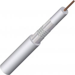 Triax KOKA 110 Câble coaxiale + PVC 250m blanc