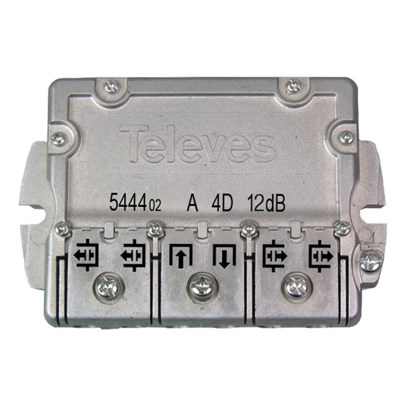 Derivador 5-2400MHz connector EasyF 4 outputs 12dB type TA Televes
