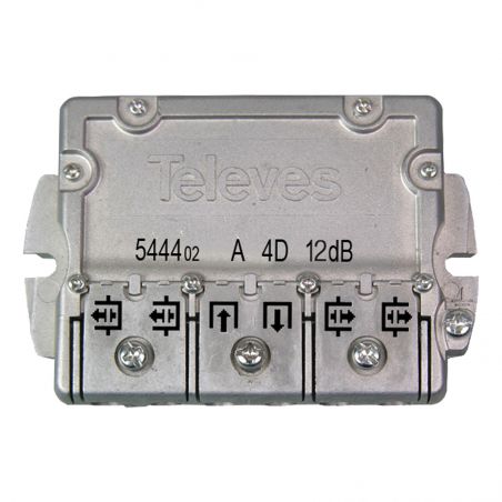 Connecteur Derivador 5-2400 MHz EasyF 4 sorties 12 dB type TA Televes