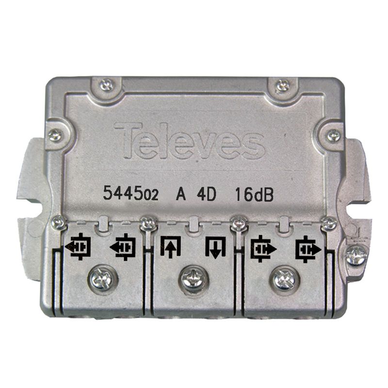 Derivador 5-2400MHz conector EasyF 4 salidas 16dB tipo A Televes