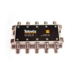 Derivador Televes con conector F de 8 salidas (18 dB)