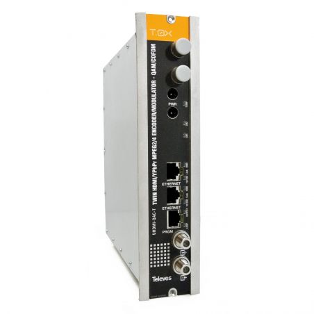 Encoder Modulador DVBT/DVBC QUAD compuesto (QAM Annex A) Televes