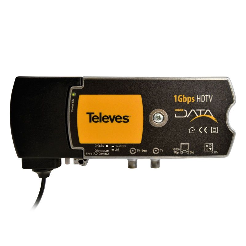 Coaxdata 1Gbps-HDTV COAX+PLC 1ETH+1SFP Televes