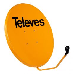 Pack 5 Offset Satellite Dish 100cm dB40 Orange Televes
