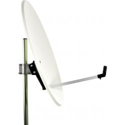 Pack 5 Offset Dish 830 Steel dB38 White Televes