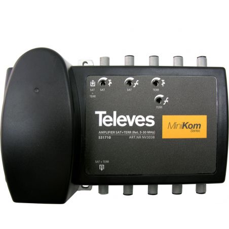 Central banda ancha MiniKom F 1 entrada C.Retorno/VHF/UHF/FI1 Televes