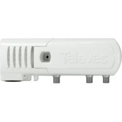 Amplificador de vivienda NanoKom 1e/(2s+TV) VHF/UHF sin alimentación Televes