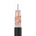 Cardboard coil 100m coaxial cable T100plus Fca/A 16VRtC Black Televes