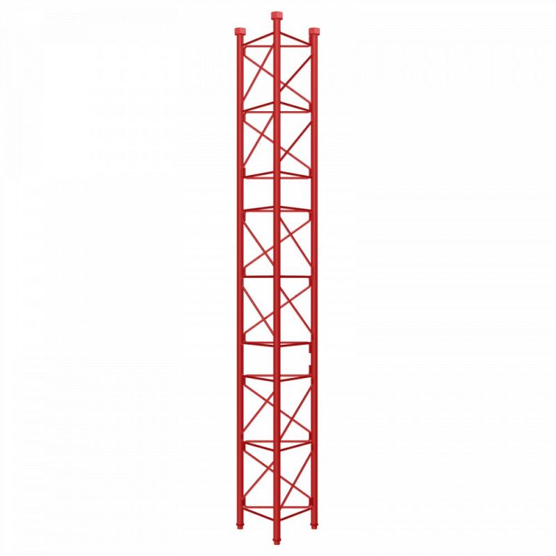 Section intermédiaire de la tour 450 galvanisée à chaud de 3m Rouge Televes