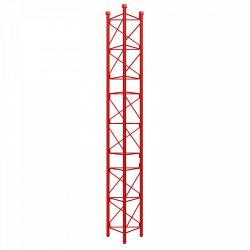 Seção intermediária reforçada Hot galvanizado 3m torre série 450 Vermelho Televes