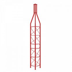 Seção superior Galvanizado quente 3m torre série 450 Red Televes