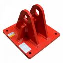 Base turntable recessed red color turret series 550 Televes 3142