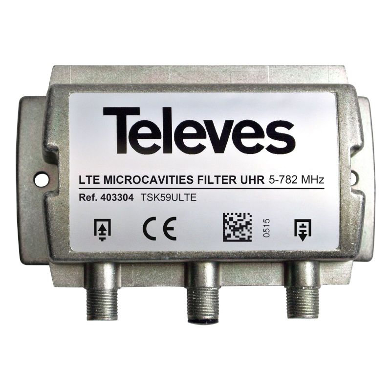 Filtro LTE/4G microcavidades UHR 5-782MHz (C.59) Televes