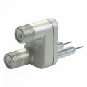 Double EasyF to female F adapter Televes