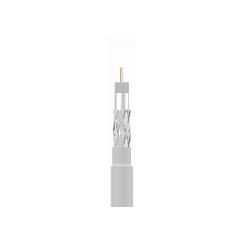 Wood coil 500m coaxial cable SK6Fplus WhiteTeleves