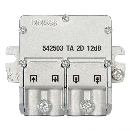 Mini-diverter 5-2400MHz connector EasyF 2 outputs 12dB type A Televes