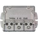 Derivador 5-2400MHz conector EasyF 4 saídas 20dB tipo B Televes