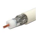 Cable coaxial RG59 trishield 77% apantallamiento blanco metro