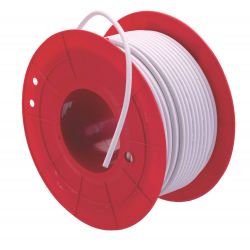 Triax KOKA 110 A+ câble de bobine coaxial en PVC, 100m blanc