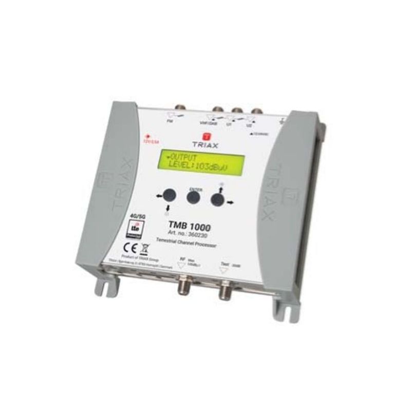 Triax TMB 1000 Amplificateur programmable central 4 entrées VHF/UHF + 1FM LTE