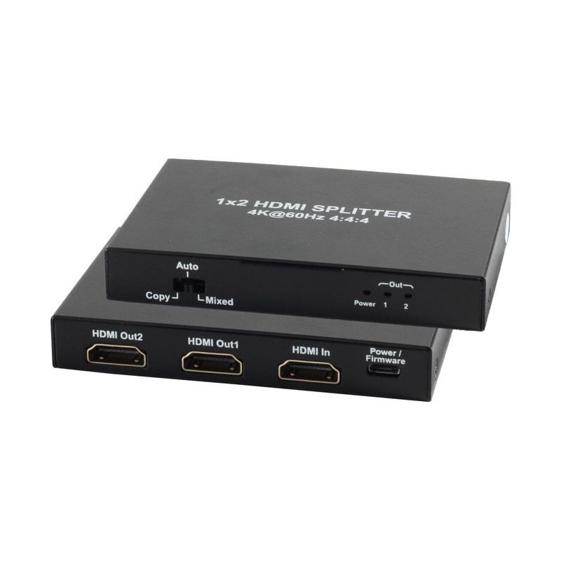 Distributor Splitter HDMI 1x2 (1 input 2 outputs). 4K2K 60Hz