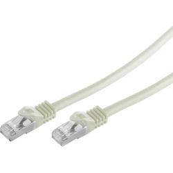 RJ45 0.25m network cable Cat 7 S/FTP PIMF y LSZH 600MHz Grey