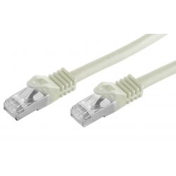 RJ45 0.25m network cable Cat 7 S/FTP PIMF y LSZH 600MHz Grey