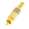 CON117 - Connector, RCA male for soldering, Parallel audio…