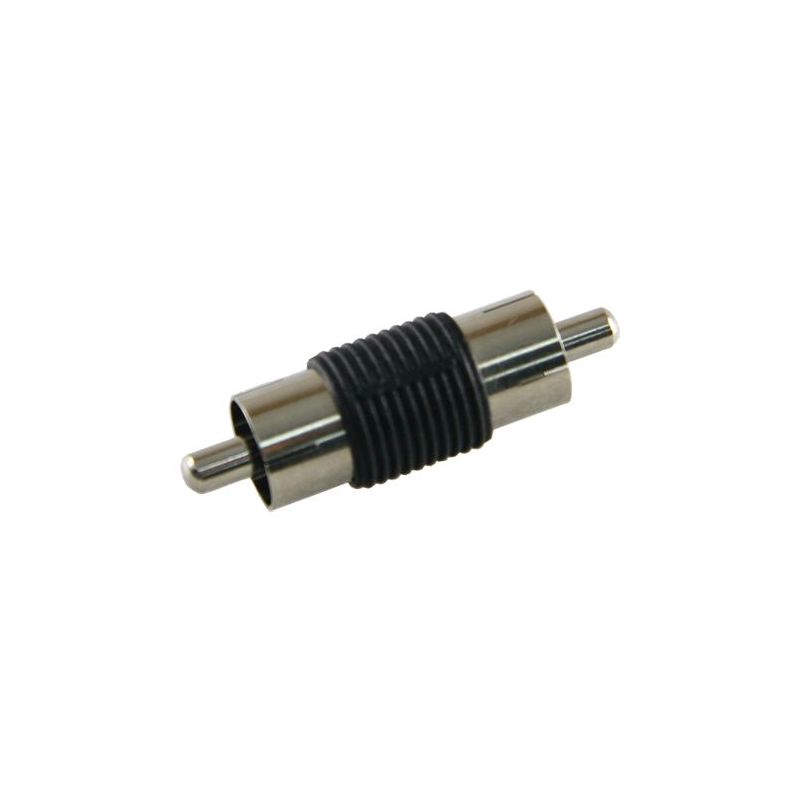 CON245 - Connector, RCA male, RCA male, 34 mm (D), 9 mm (W), 5 g