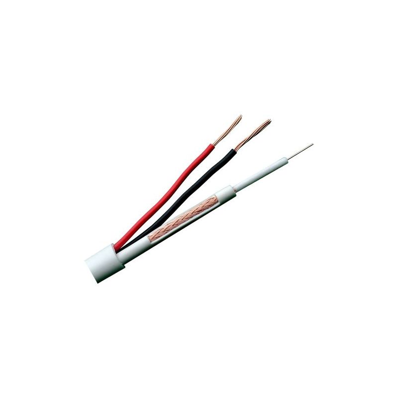 RG59UP-100 - Cable Combinado, Micro RG59 + alimentación, Rollo de…