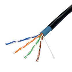 UTP5E-300-OUTDOOR - UTP cable, Category 5E, Bobbin of 305 meters, Black…