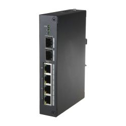 X-Security XS-SW0604-96-DIN-HIPOE - X-Security PoE Switch, 4 PoE ports + 2 SFP fiber…