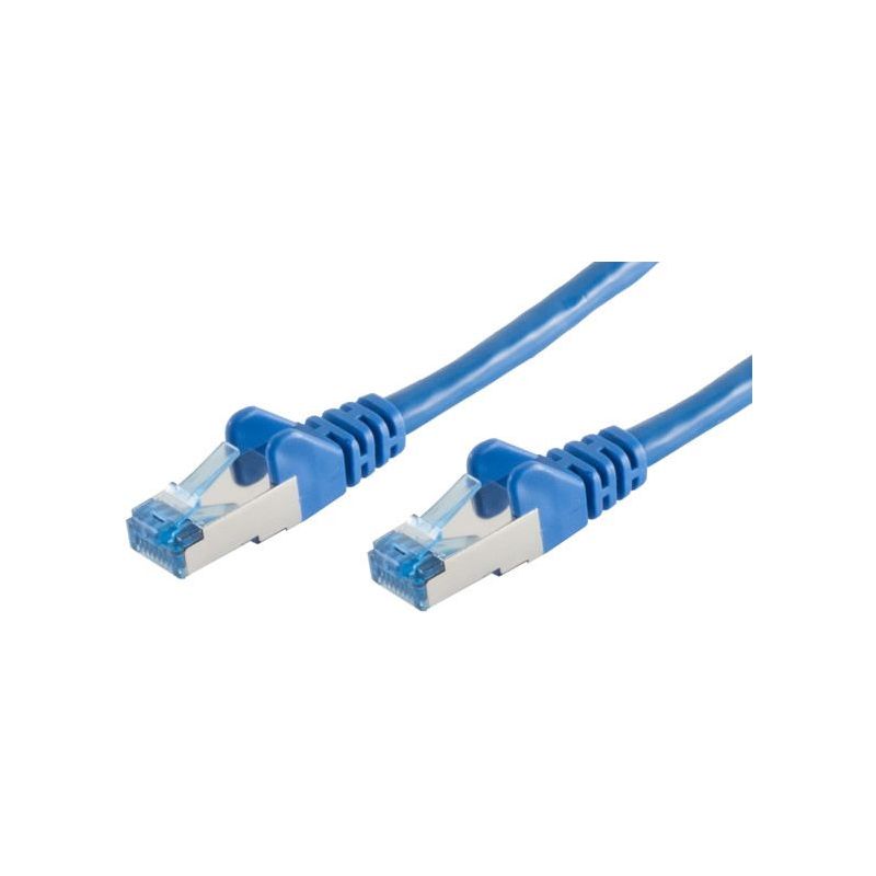Cable patch Cat6A FTP 0.5m Azul