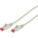 Network cable RJ45 0.5m Cat 6a S/FTP PIMF and LSZH 500MHz Gray