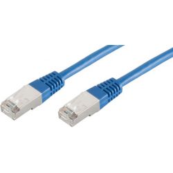 Cable de red RJ45 0.25m Cat 6 S/FTP PIMF y LSZH 250MHz Azul