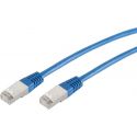 Câble de réseau RJ45 0.25m Cat 6 S/FTP PIMF et LSZH 250MHz Bleu