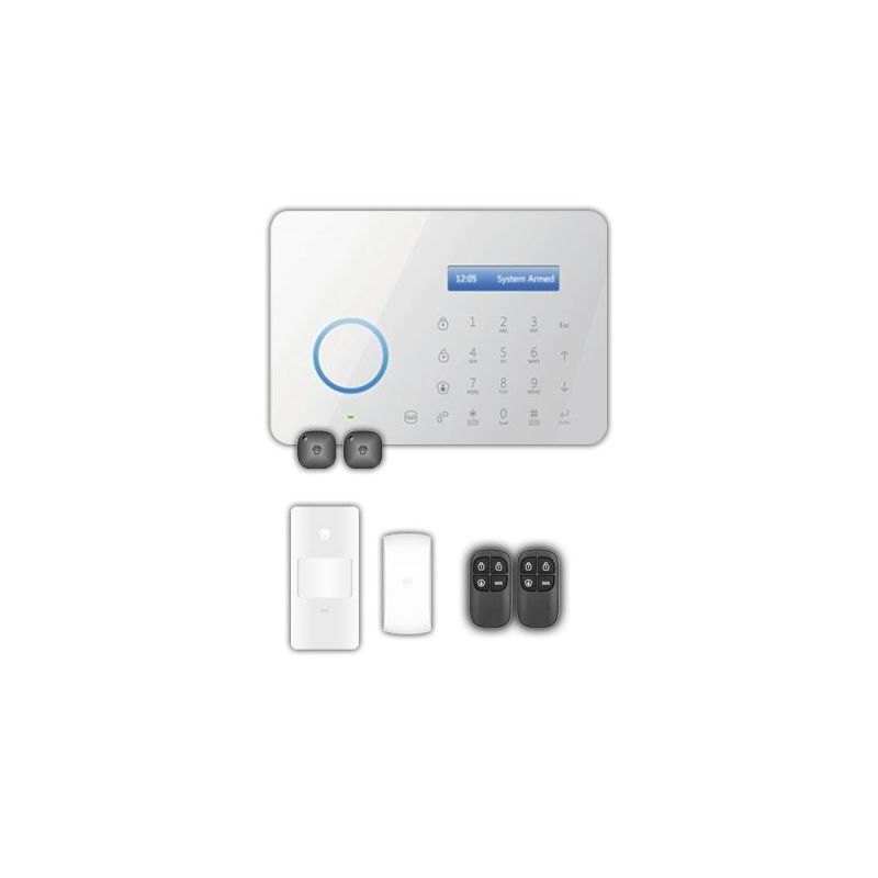 Chuango A11 - Kit de alarma doméstica, Panel táctil LCD y módulo…