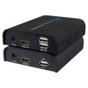 HDMI-KVM-EXT - Extensor HDMI/USB por TCP/IP, Emissor e receptor,…