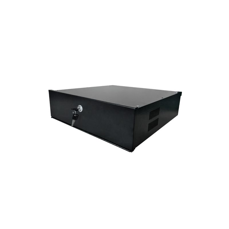 LOCKBOX-4U - Caixa metálica fechada para DVR, Específico para…
