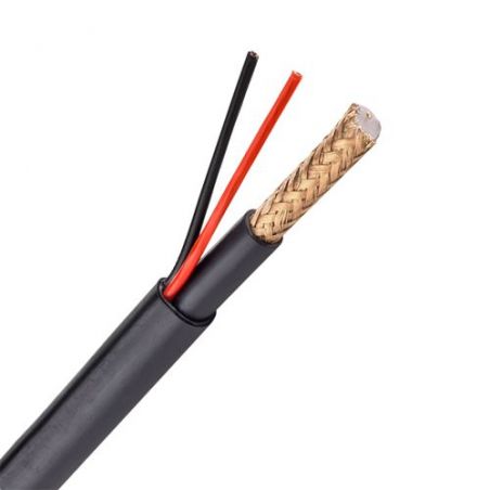 RG59P-100-LSZH - Combined Cable, RG59 + power supply, Bobbin of 100…