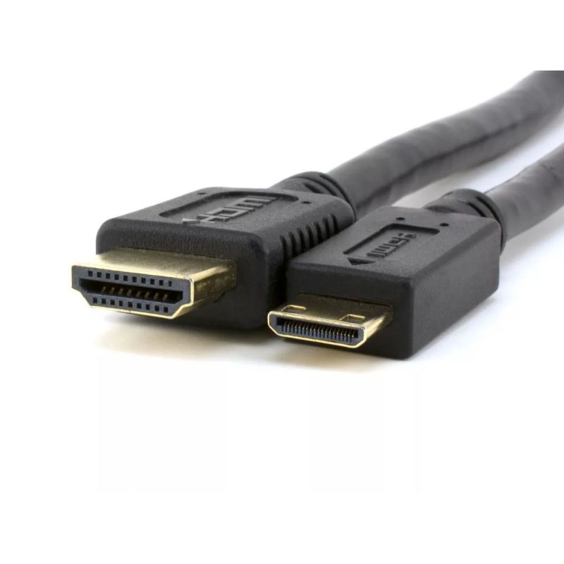 Cable Mini HDMI a HDMI macho 1.4 de 2 metros compatible 3D high