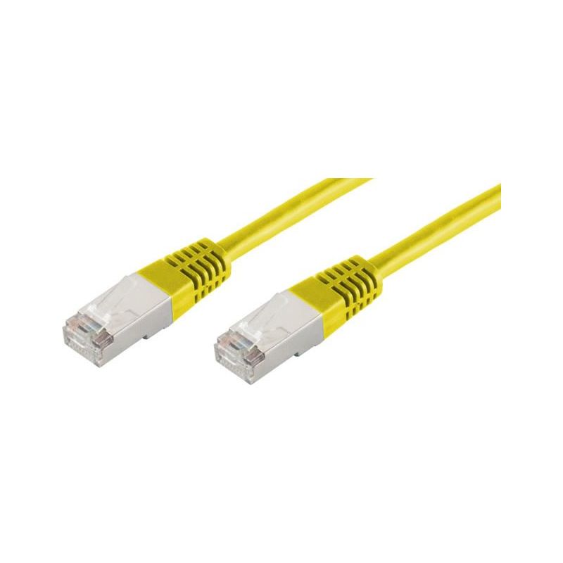 Cable de red RJ45 20m Cat 6 S/FTP PIMF y LSZH 250MHz Amarillo