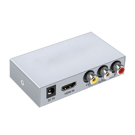 Investigación Desigualdad Marcado HDMI-AV-CONVERTER - Convertidor HDMI a AV, 1 entrada HDMI, 1 salida AV,…
