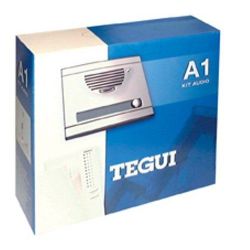 Tegui Kit audio 1 plaque de logement et téléphone série 7