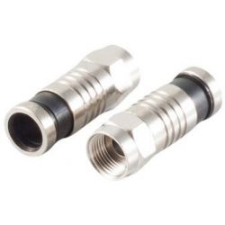 Male compression connector for 7.2mm cable, Nickel