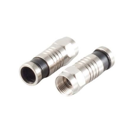 Male compression connector for 7.2mm cable, Nickel